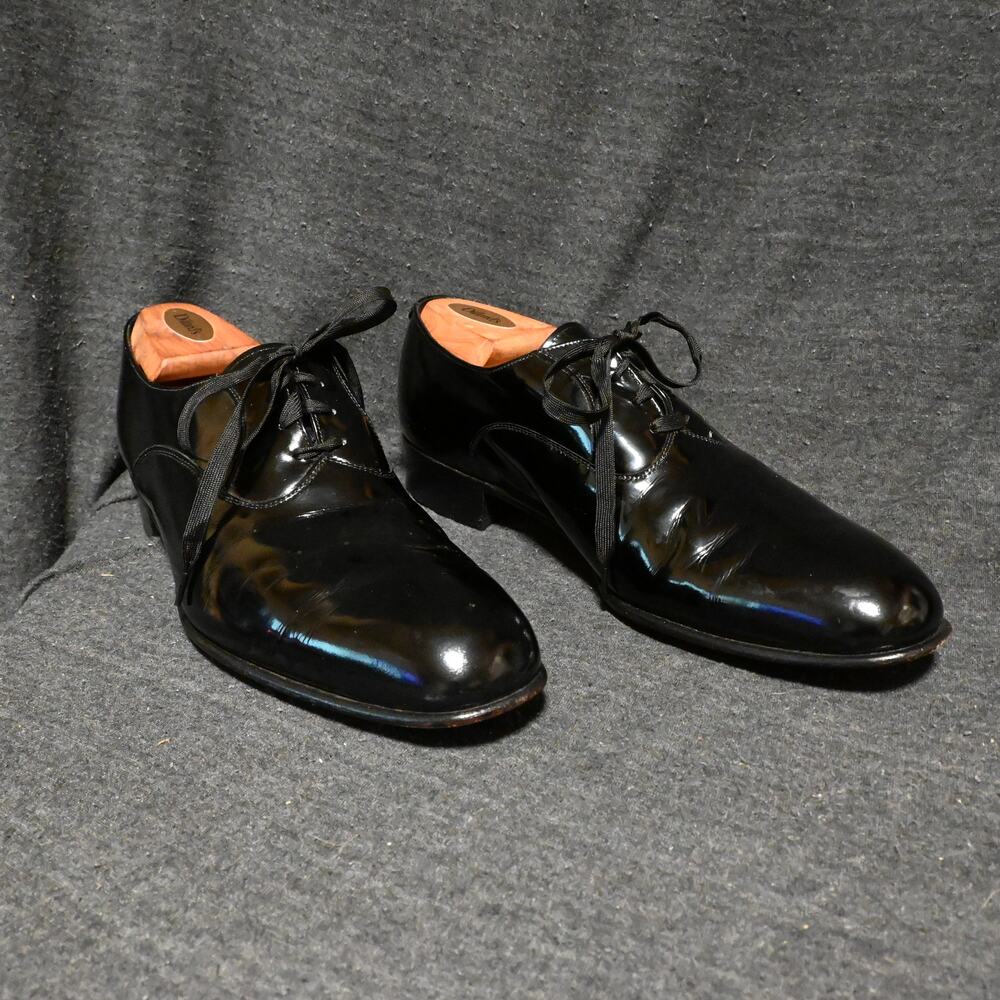 Johnston & Murphy Men's 9W Aristocraft USA Made Black Oxford Leather Dress Shoes